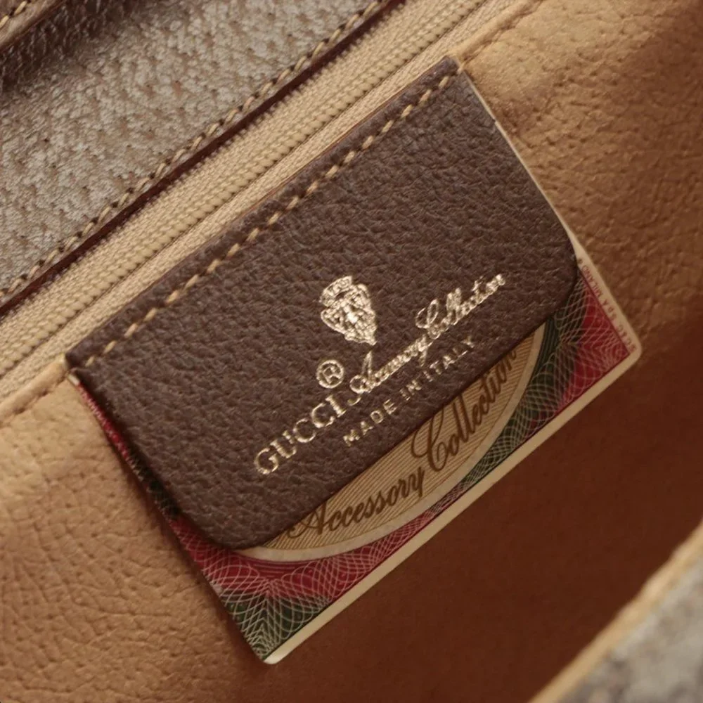 RARE Gucci Accessory Collection GG Supreme Monogram Flap Shoulder Bag - Picture 6 of 9